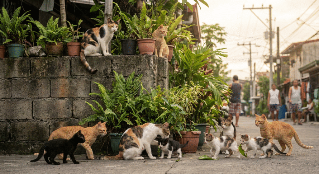Puspin Cat Colony Showing Population Density Challenges