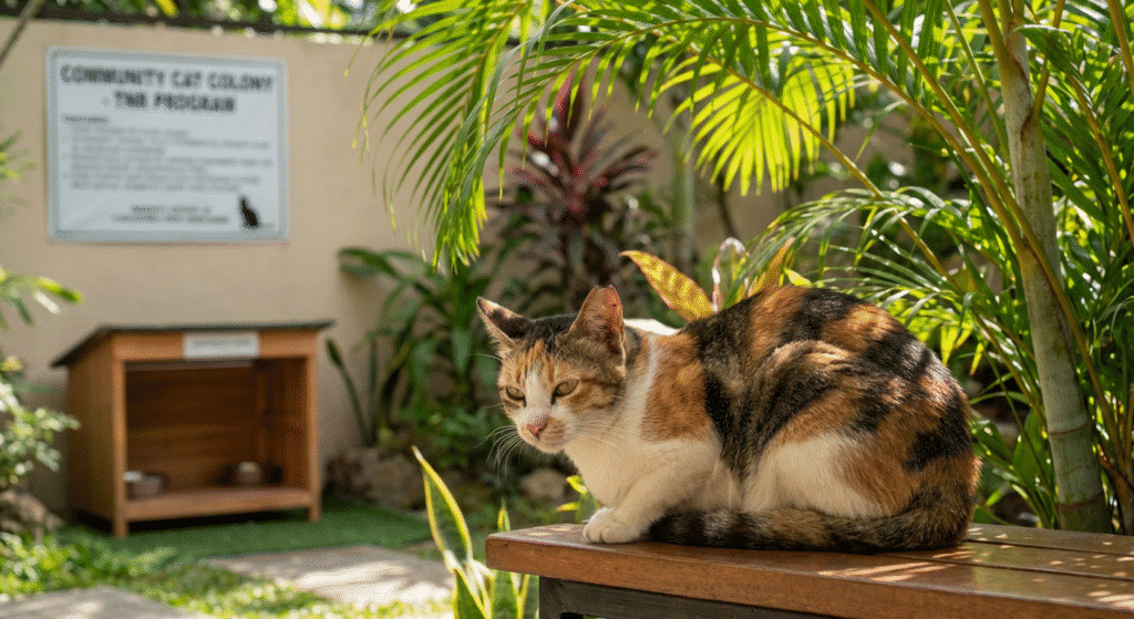 Healthy Puspin Cat After Successful TNR Program